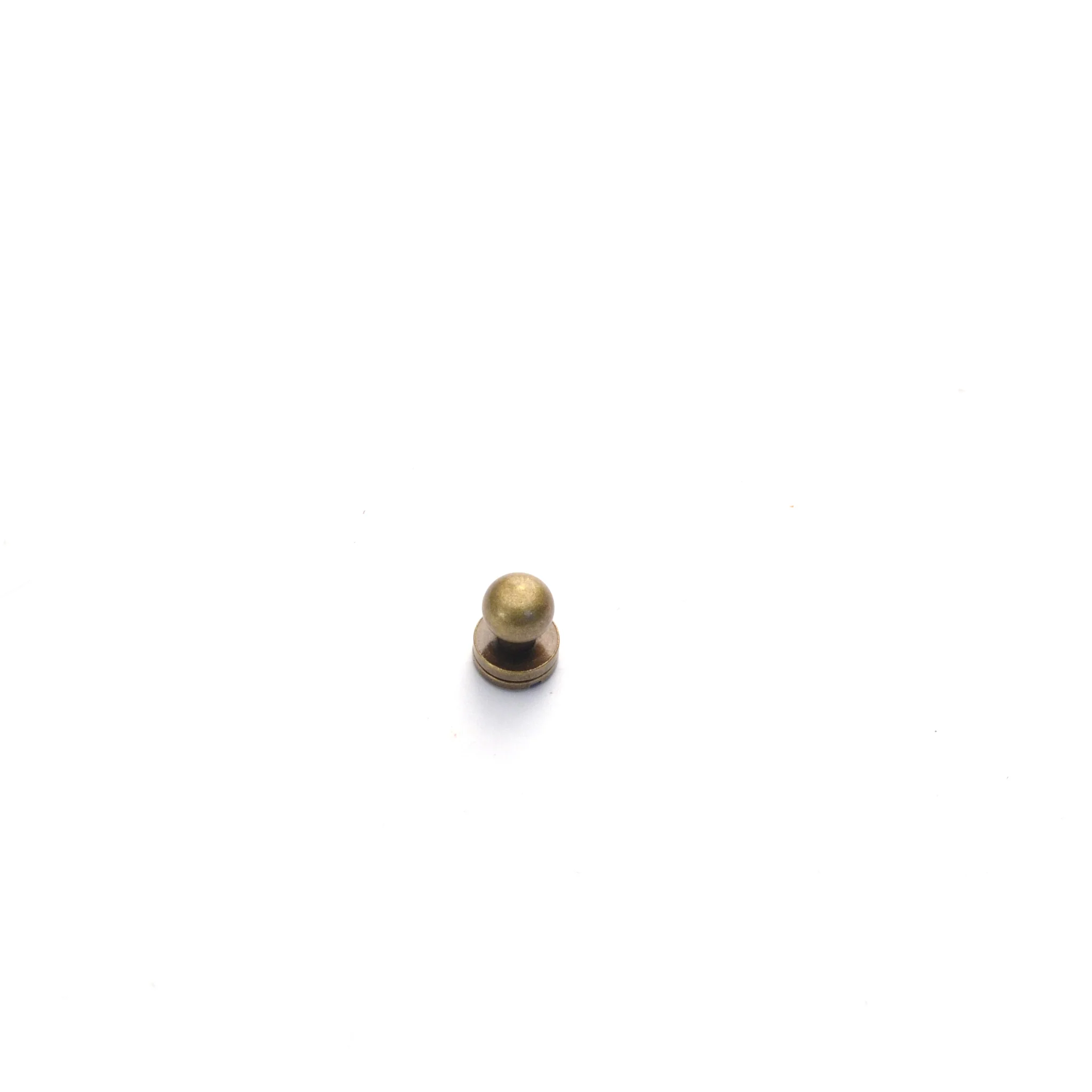 Antique Brass Button Stud (Sam Browne) - Image 2