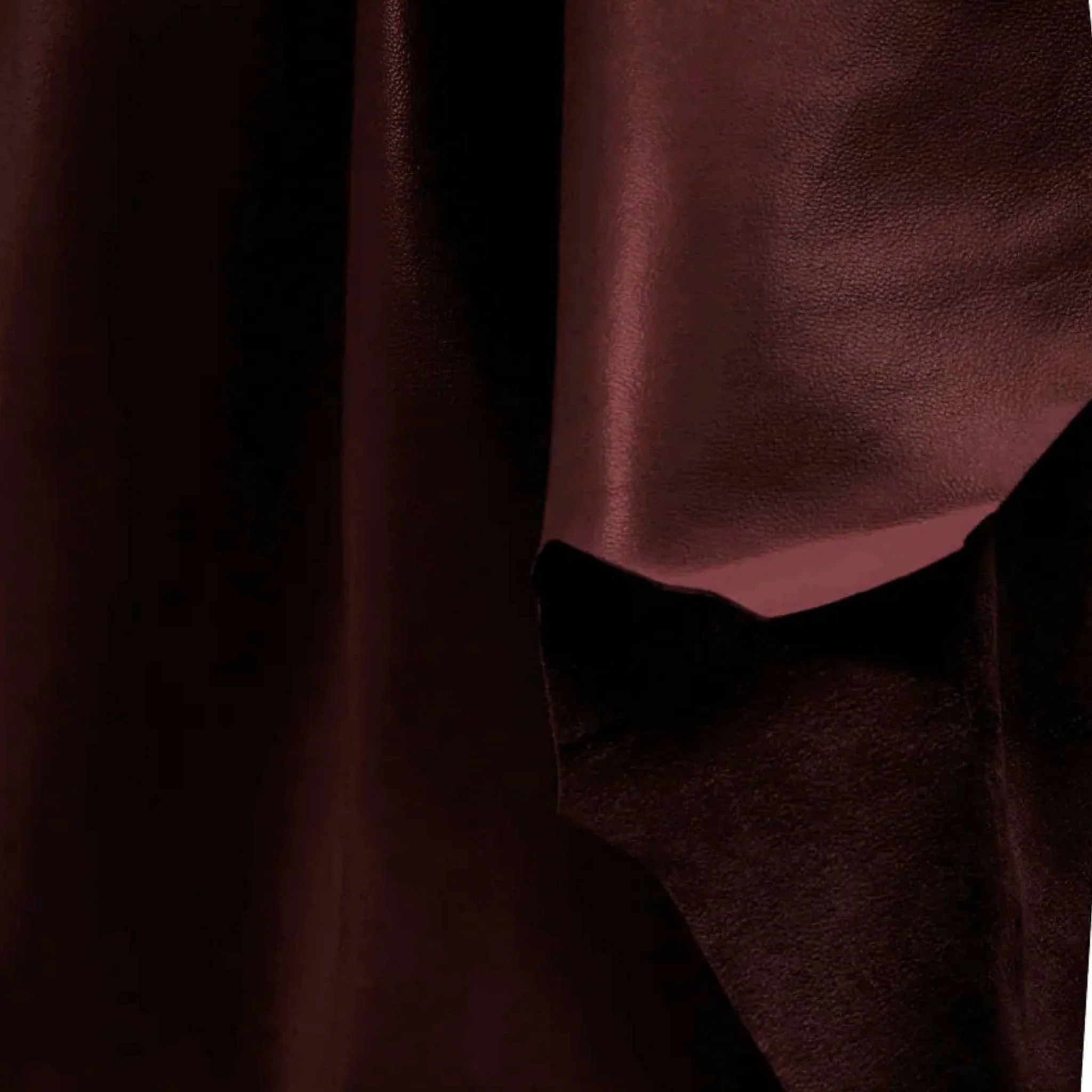 Aubergine Lamb Clothing Leather