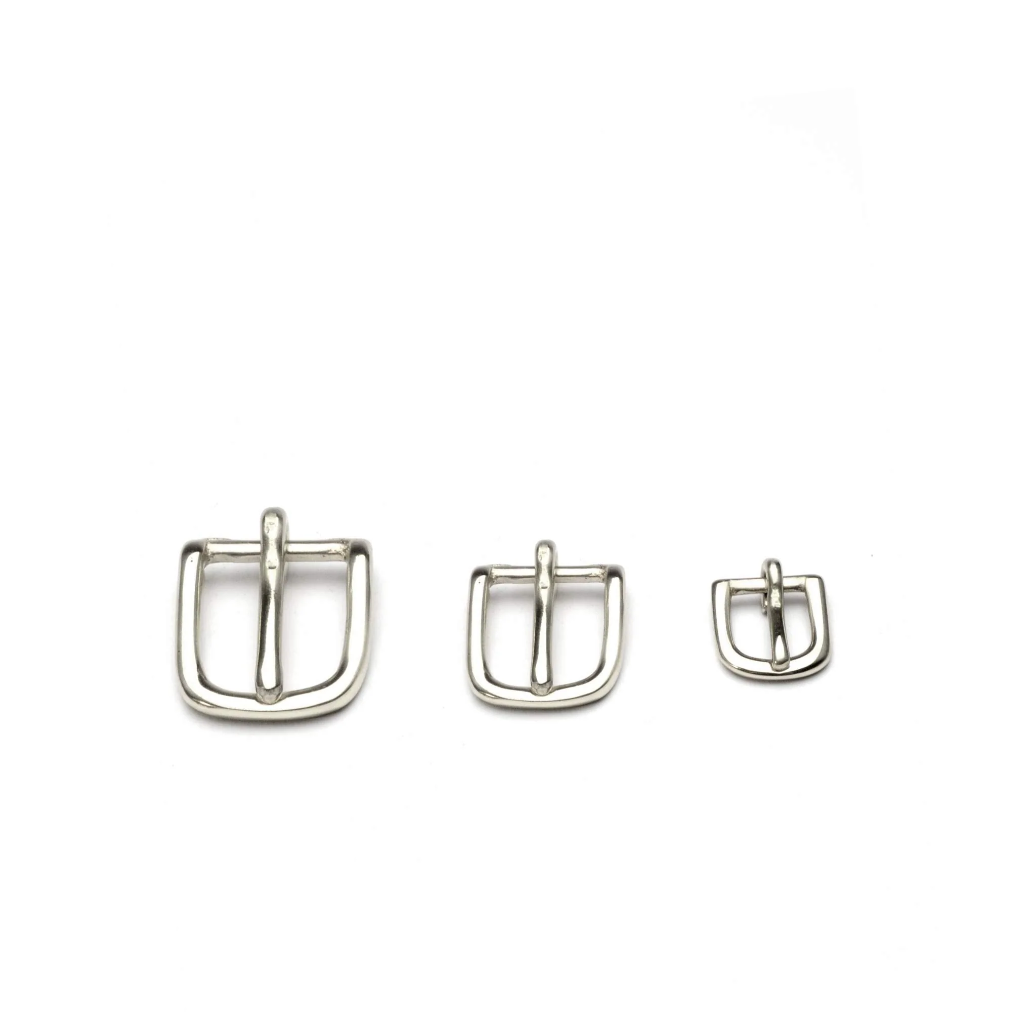 Bridle Buckle - Heel Bar Strap Buckle Nickel Plate