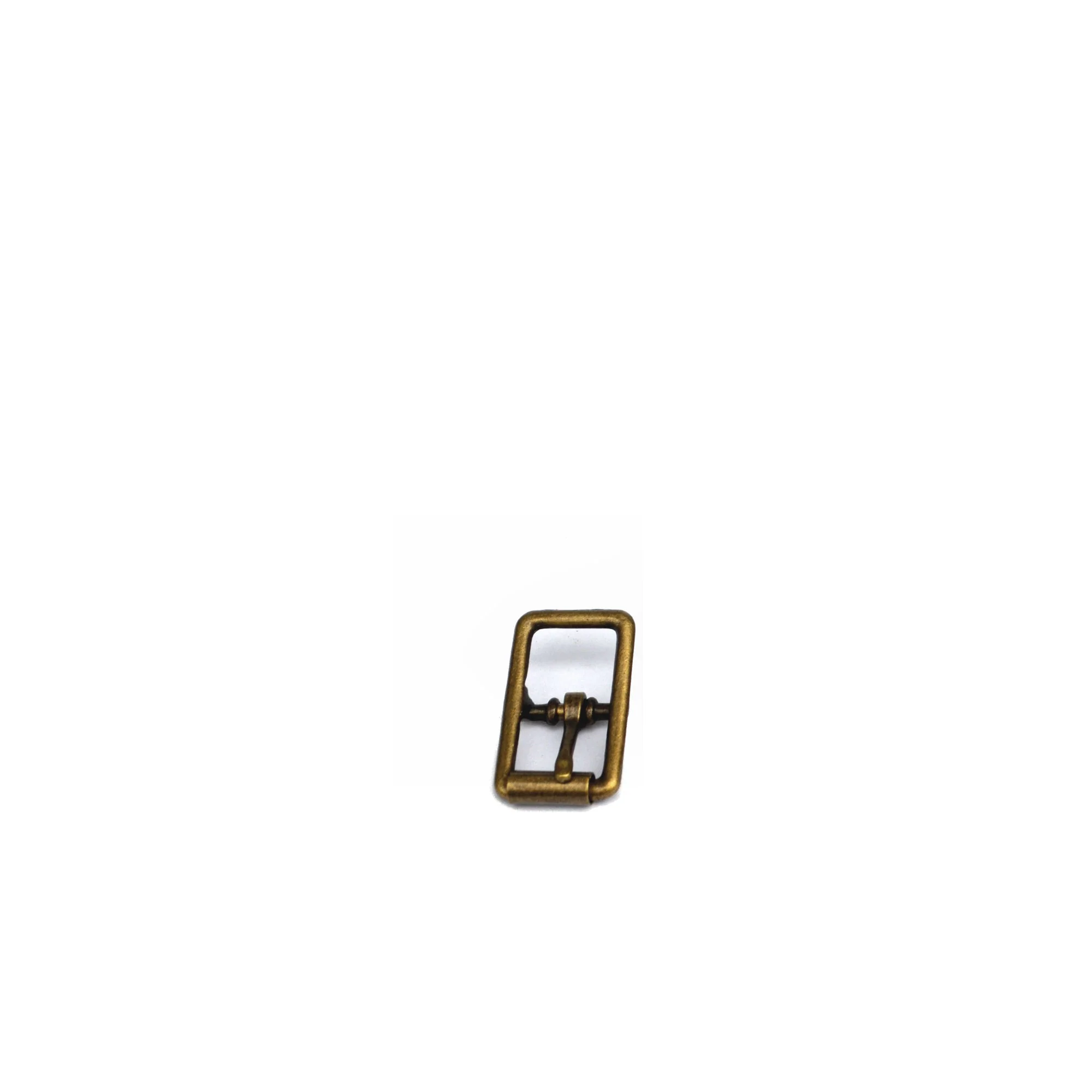 Centre Bar Strap Roller Buckle - Antique Brass - Image 3