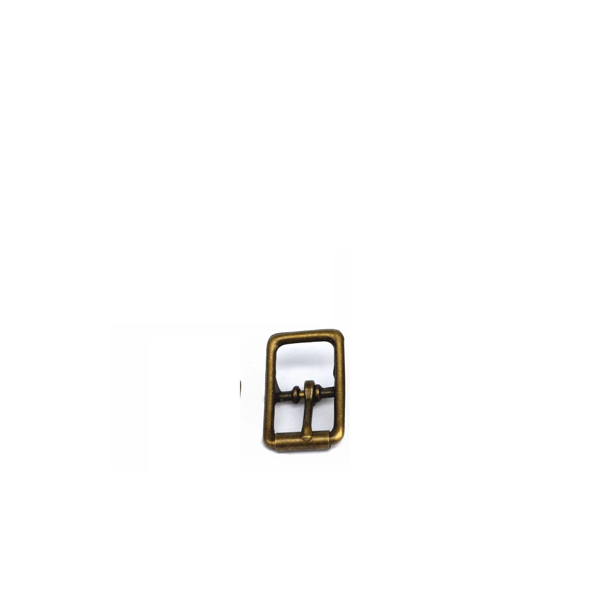 Centre Bar Strap Roller Buckle - Antique Brass - Image 4