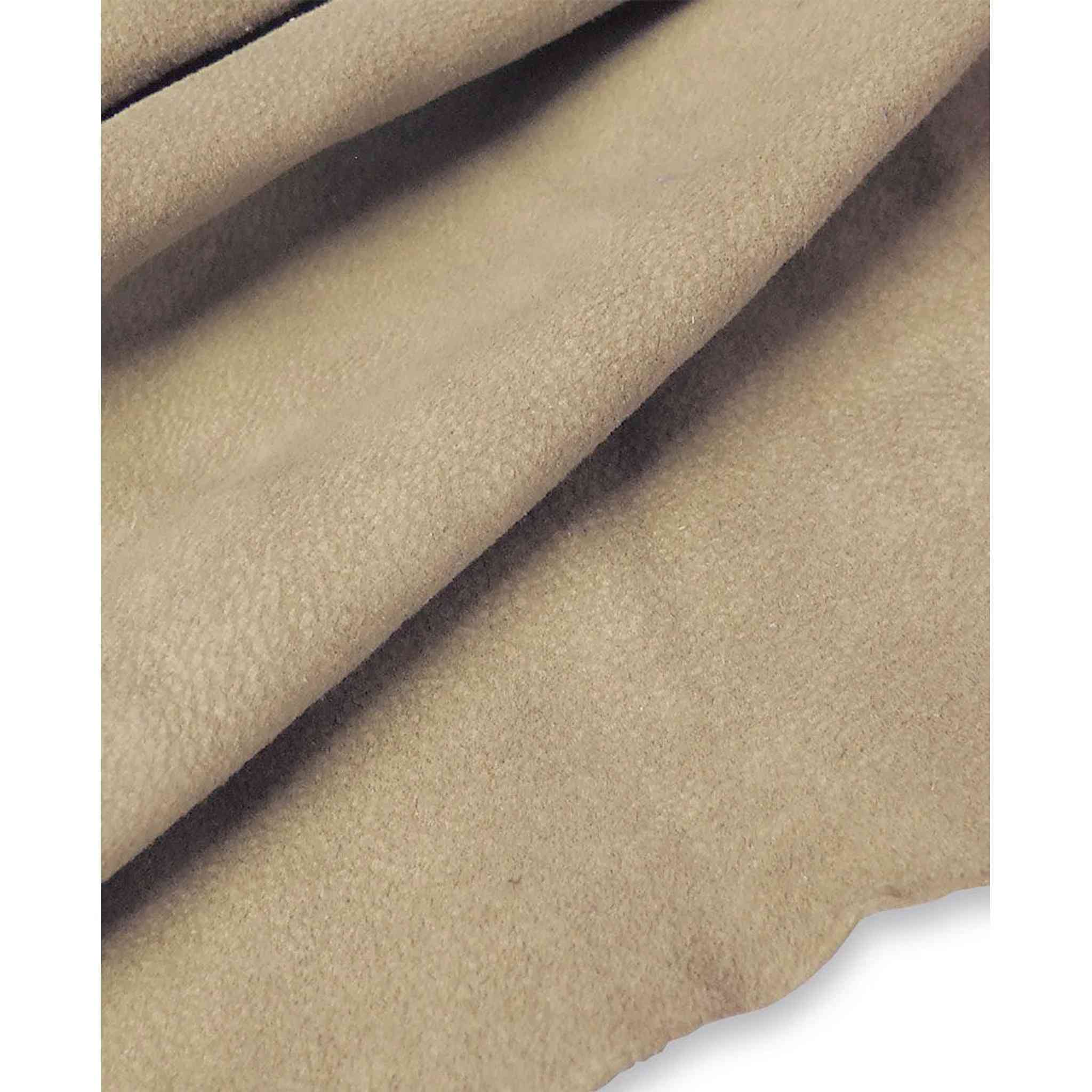 Dark Cream Lightweight Soft Suede - Image 2