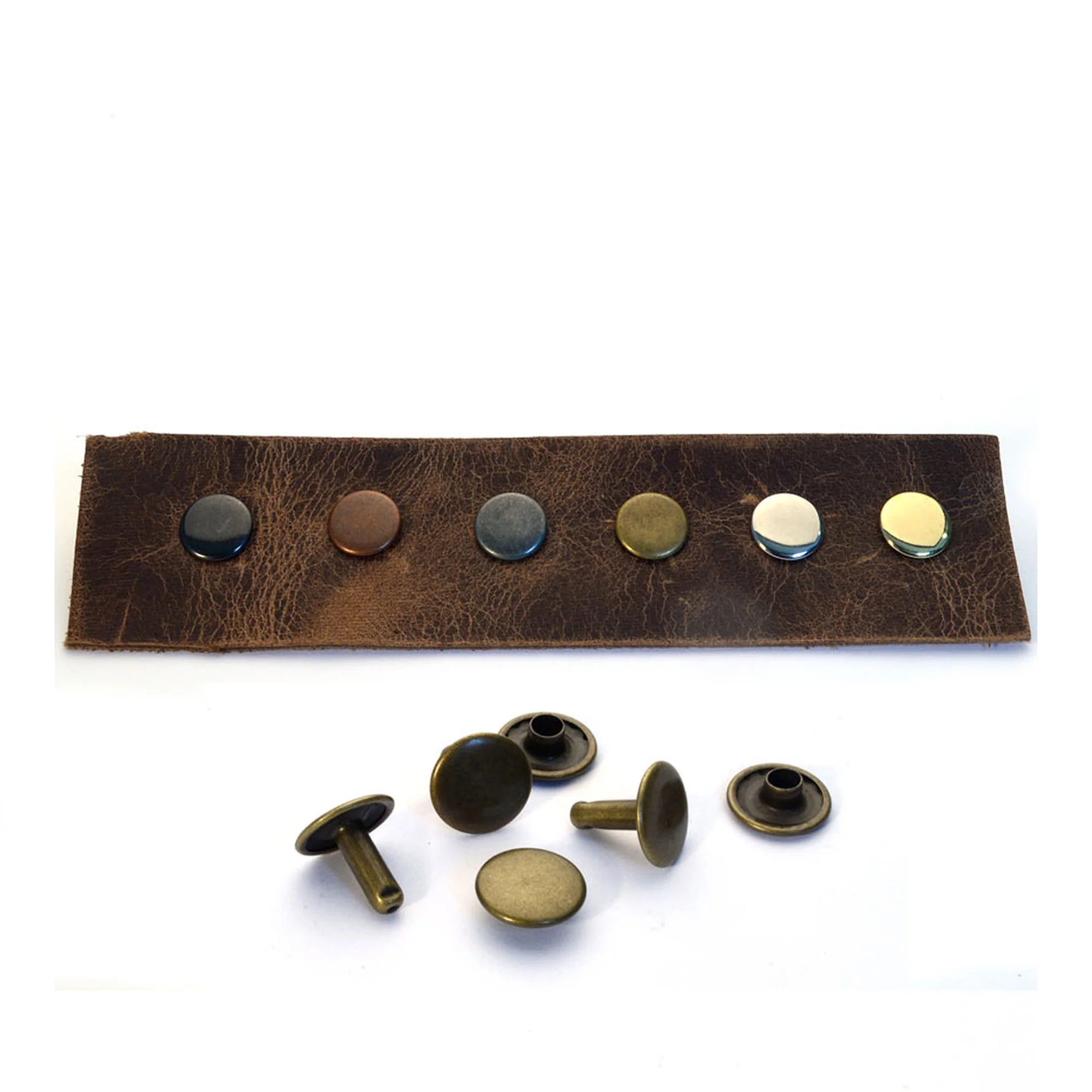 Wide Double Cap Rivets (Nickel Free) - Image 5