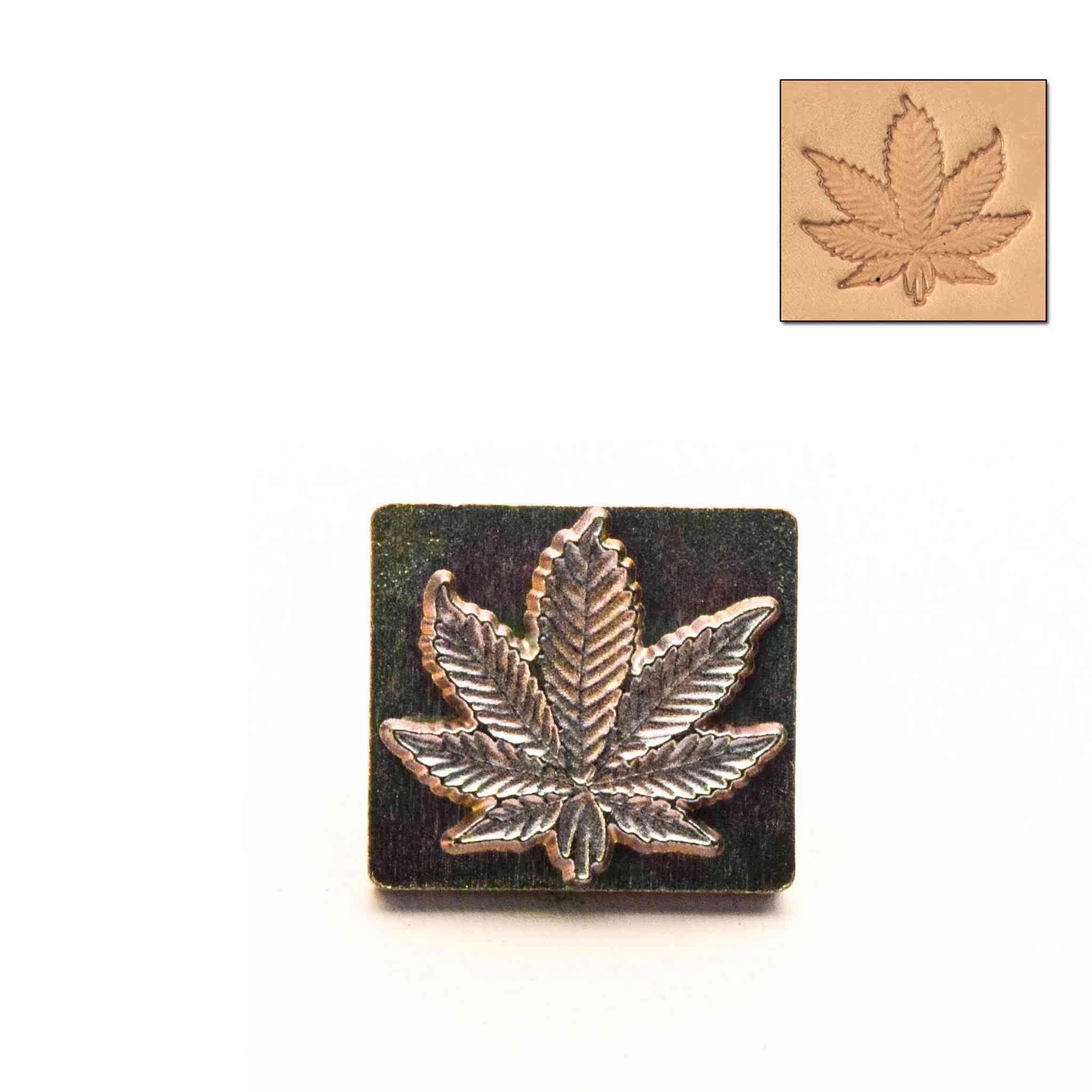 Hemp Leaf 3D Embossing Stamp