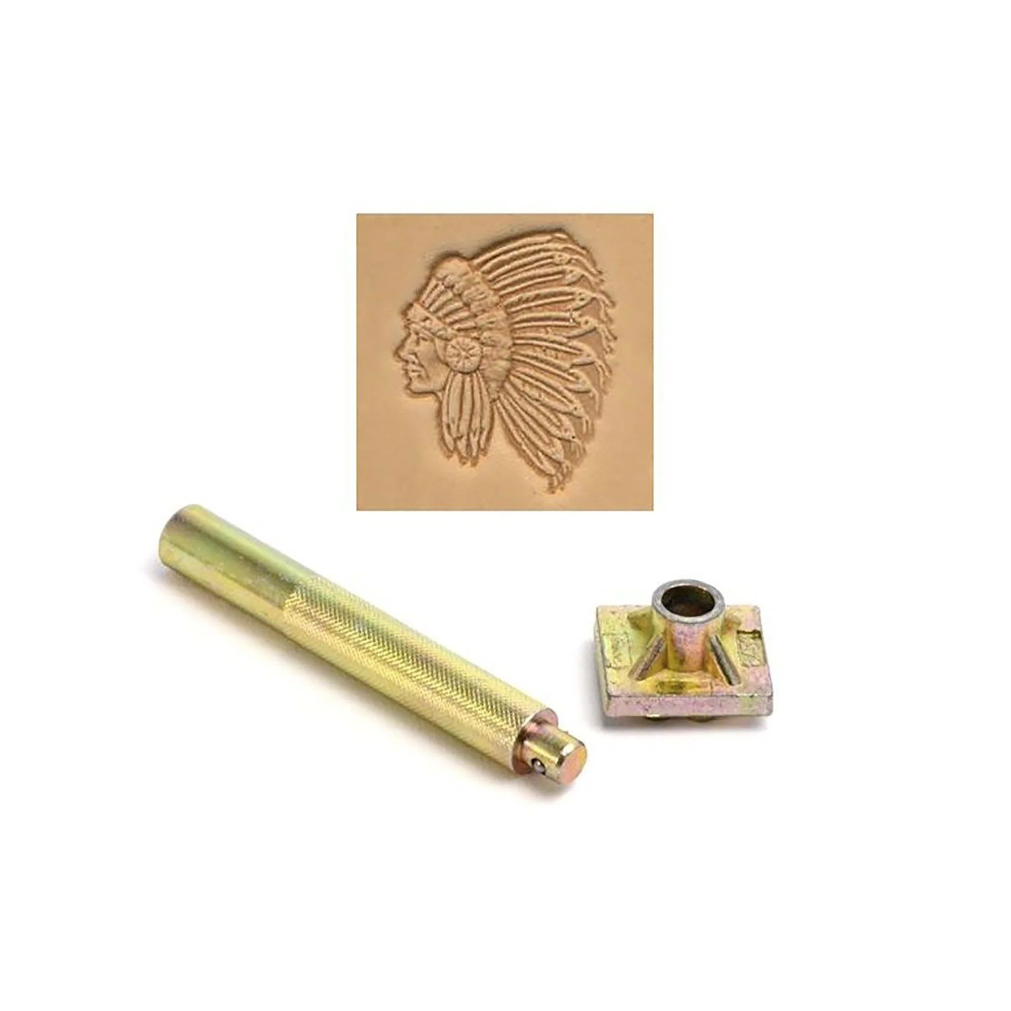 Indian Chief 3D Embossing Stamp