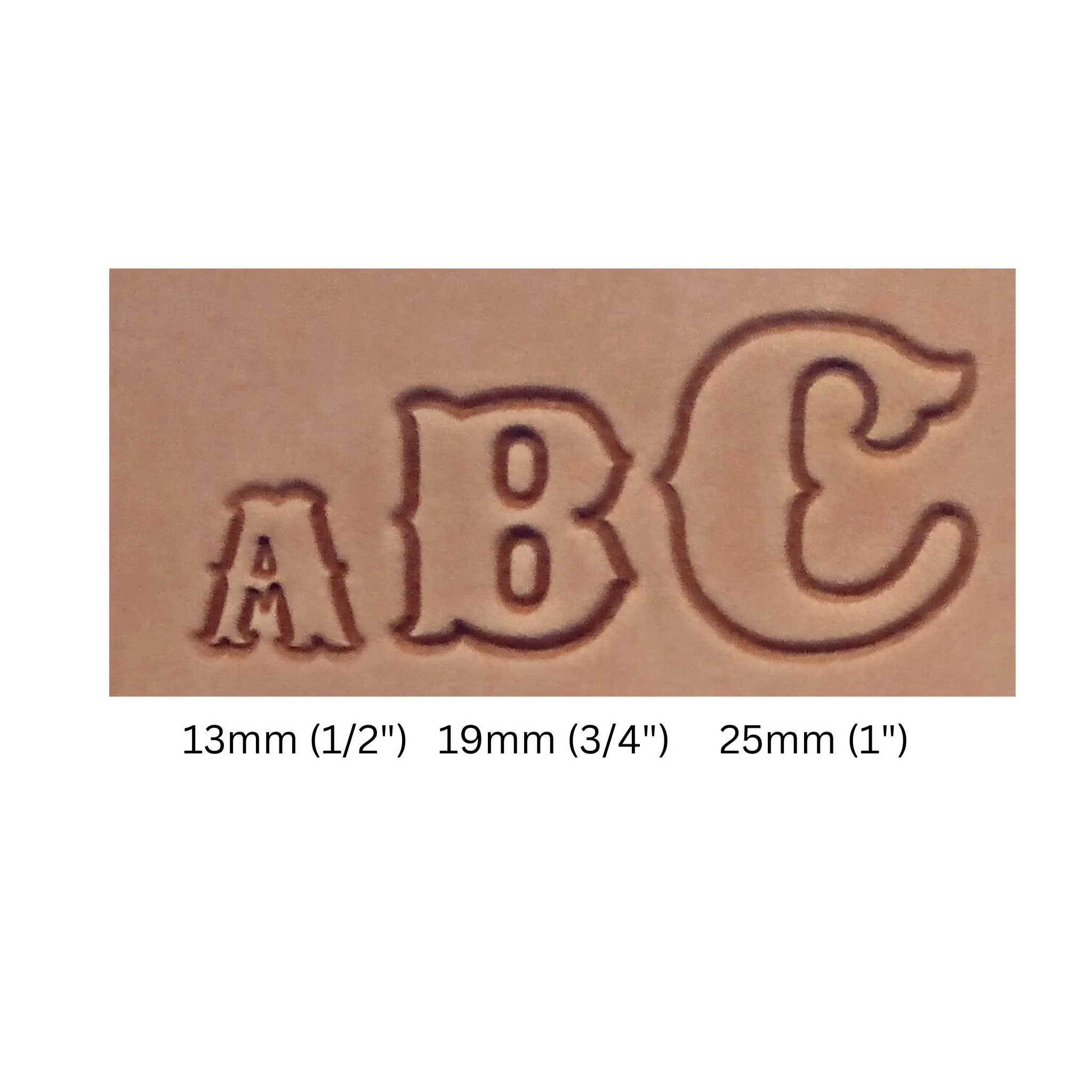 1" Standard Alphabet Stamp Set Large - Image 3