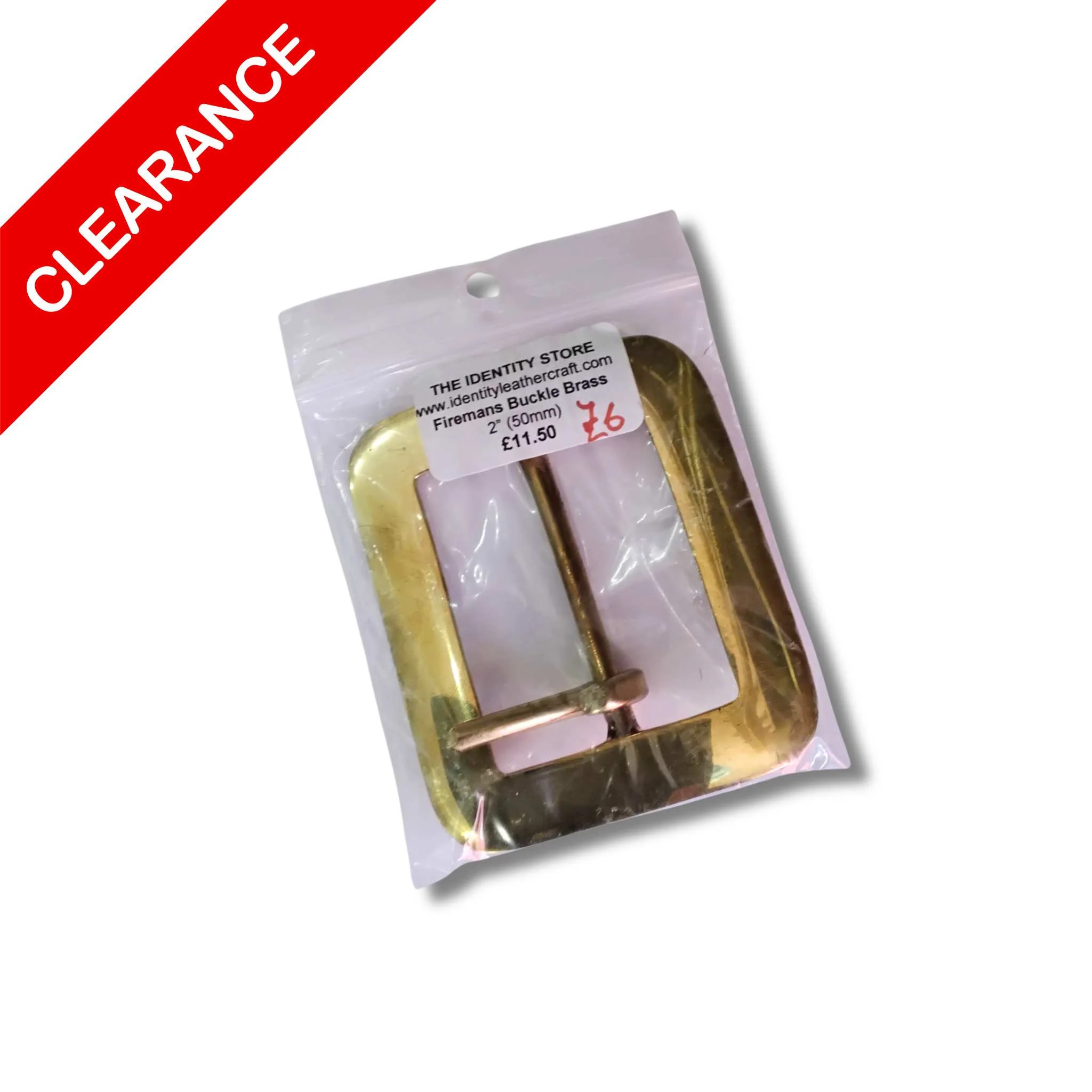 SALE Firemans Buckle Brass 2" - Image 2